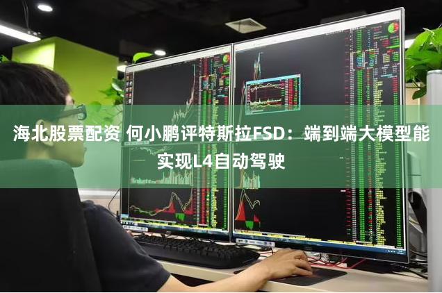 海北股票配资 何小鹏评特斯拉FSD：端到端大模型能实现L4自动驾驶