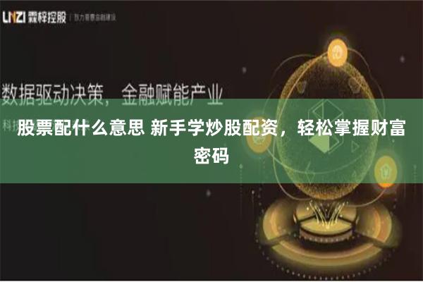 股票配什么意思 新手学炒股配资，轻松掌握财富密码